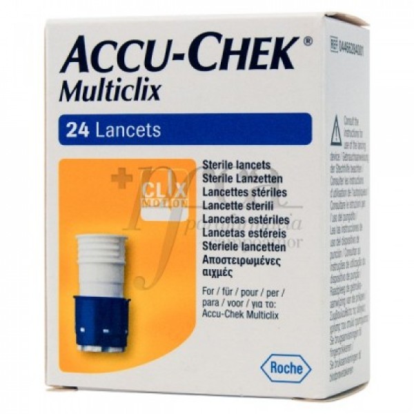 ACCU-CHEK MULTICLIX LANCETAS 24 LANCETAS